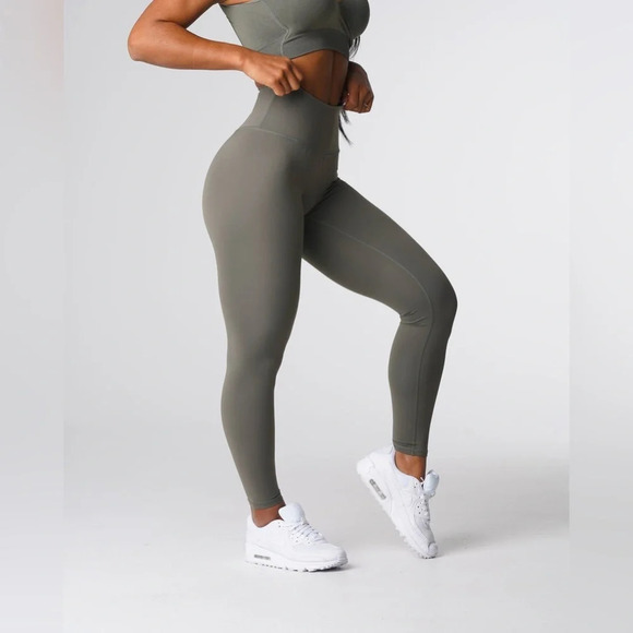 NVGTN Pants - NVTGN  Grey High Waisted Signature Leggings - Size Medium